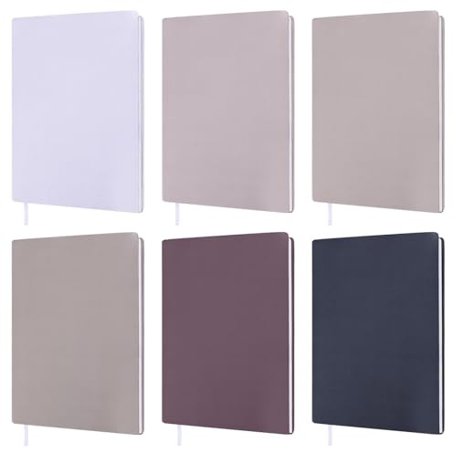 GLOBLELAND 6 Stück Buchumschlag 6 Grautöne Dehnbare Waschbare Wiederverwendbar Stoff Buchschoner 37 * 23CM Strapazierfähige Bucheinband Für Hardcover-Büchern Taschenbüchern