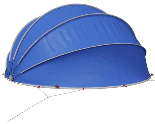 Dôme de Piscine, Dôme de Protection Tente Abri de Piscine Hors Sol Vert 472 x 460 x 229 cm