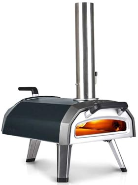 Ooni - KARU 12 G Forno a Legna o carbone per Pizza, Acciaio Verniciato a Polvere Antracite con Pannelli Smaltati e Acciaio Inox, 72,8P x 41,7l x 75,4H cm, 15,3 kg