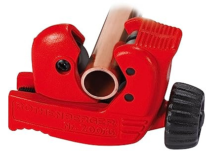 ROTHENBERGER MINI MAX DURAMAG Magnesium Rohrabschneider, 3mm-28mm Arbeitsbereich Durchmesser | 70015 | Schneider für Rohre, Schlauch und Rohrschneider