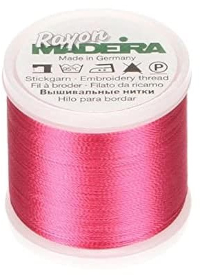 Madeira Rayon No.40 Maschinenstickgarn, 200 Meter Länge, #1117 Rosa