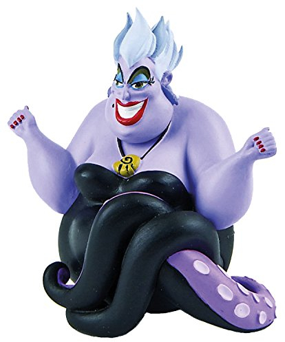 Bullyland 12357 – leksaksfigur havshäxa ursula från Walt Disney Arielle, sjöjungfrun, ca 7,2 cm, detaljrik, perfekt som en liten gåva för barn från 3 år