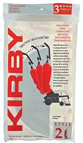 Kirby 19068103 Sacchetti usa e getta/Sty 2, 3 pezzi, Marrone, 1
