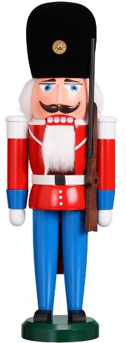 Seiffener Volkskunst Erzgebirge Nussknacker DäneSeiffener Volkskunst 39 cm (rot)