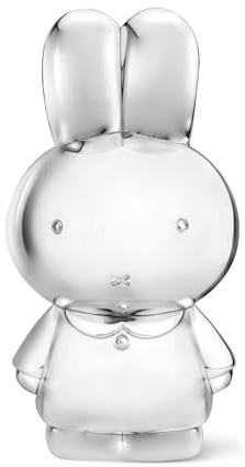 Zilverstad 6850261 Spardose Miffy anlaufgeschützt, XL, 8,3 x 9,5 x 18 cm, versilbert