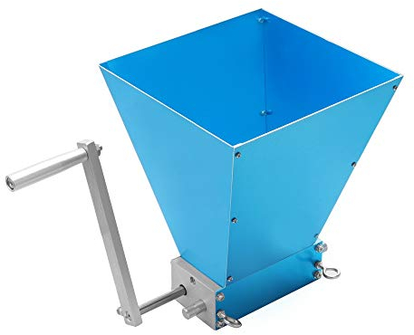 CGOLDENWALL Stainless 2-Roller Grain Mill Adjustable Barley Crusher Malt Mill Barley Grinder for Homebrew Wholesale & Dropshipping (with A Wooden Base)