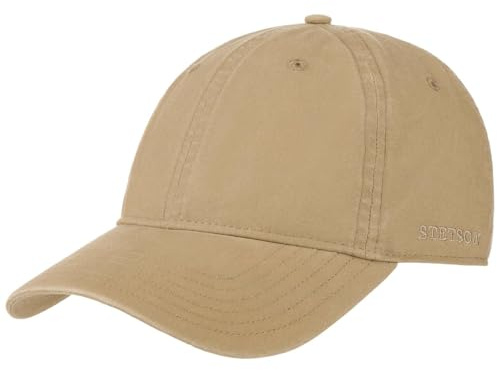 Stetson Ducor Sun Guard Fullcap Baseballcap UV-Schutz 40+ Damen und Herren Frühling Sommer Dunkelbeige XXL (62-63 cm)
