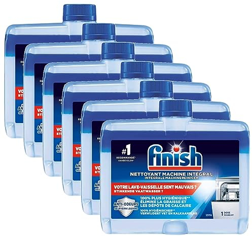 Finish – Lote de 6 limpiadores para lavadora normal – 250 ml
