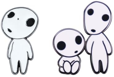 Molinter Brosche Prinzessin Mononoke Brooch Baum Elfen Puppe Tropfen Öl Abzeichen Nadel Anstecker Weihnachten Geschenk