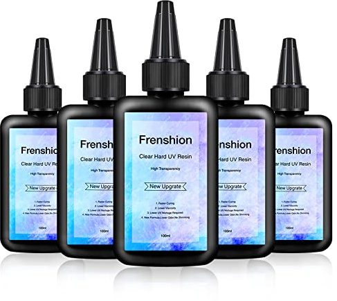 UV Resin-500 g uppgradering 1 minut snabbköp! Hårt kristallklar epoxiharts, UV-lim, UV-härdning, solligtaktiverat hartslim för smyckestillverkning, gjuteri och beläggning