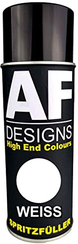 Alex Flittner Designs Spritzfüller Spritzspachtel Spraydose weiss | 1K Spritzspachtel/Spritzfüller mit ausgezeichneter Haftung und sehr hoher Füllkraft