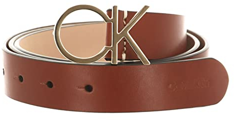 Calvin Klein Re-Lock CK Logo Belt 30MM W130 Cognac