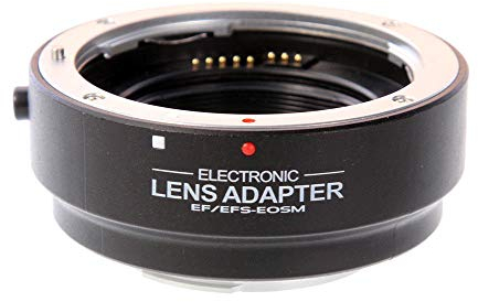 FOTGA Auto Focus AF Electronic Automatic Lens Adapter Ring for Canon EF EF-S Lens to Canon EOS M EF-M Mount Mirrorless Camera M1 M2 M3 M5 M6 M10 M50 M100 M200 M6 Mark II