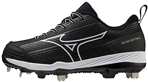 Mizuno Sweep 6 Softballsko för män, svart/vit, 41 EU