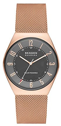 Skagen Herren Solar/3 Hand Uhr mit Armband GRENEN SOLAR POWERED SKW6835