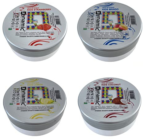 Dynamic Haarwachs für Kinder mit Erdbeere & Mango & Lemon & Cocosduft & starker Halt ohne Silikon & SLS - 100 ml - Made in Italien (Kokos)
