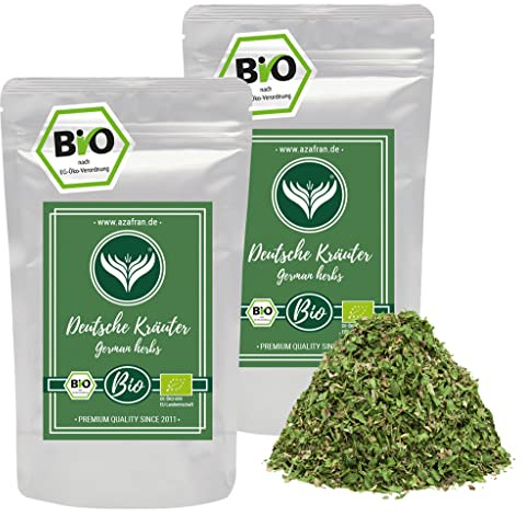 Azafran BIO Deutsche Kräuter, Gartenkräuter Mischung 500g | Vielseitiger Küchenklassiker für Butter, Quark, Dips & Aufstriche