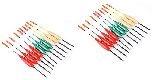 BESPORTBLE 20pcs Fishing Floats Bobbers Large Buoyancy Drifts for Sea Stream and Lake Fishing