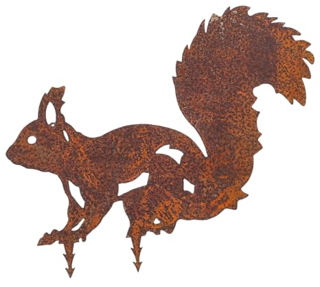 BESPORTBLE Eichhörnchen Gartentierschild aus Eisen für Garten und Hofdeko