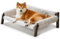 MEWOOFUN Elevated Raised Dog Sofa Bed - 87x63x28cm Breathable Pet Bed with Removable Washable Cover, Dog Beds for Large Medium with Anti-Slip Bottom