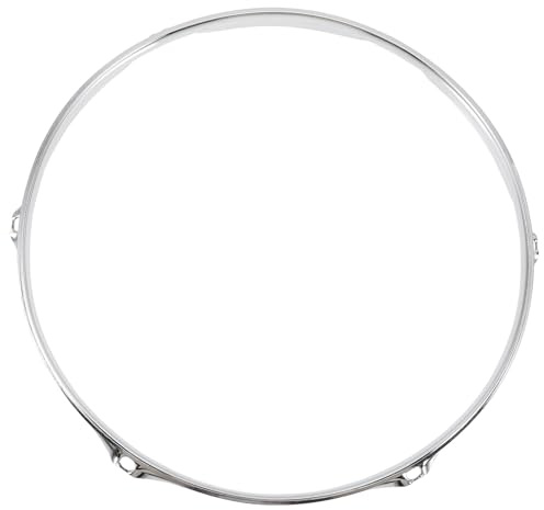 Snare Drum Seitenreifen aus Stahl, Silberner Randreifen | Zubehör für Snare Drum, Robust und Langlebig Verarbeitet, Leicht zu Montieren als Percussion Teil