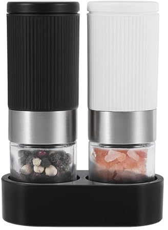 2Pcs Pepper Mill, Salt and Pepper Grinder Set, Manual, ABS Material, Pepper Grinder, Salt Grinder, Spice Grinder for Kitchen, Outdoor Cooking