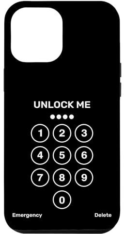 iPhone 12 Pro Max Unlock Me Cool Phone Key Pad Illustration Graphic Designs Case