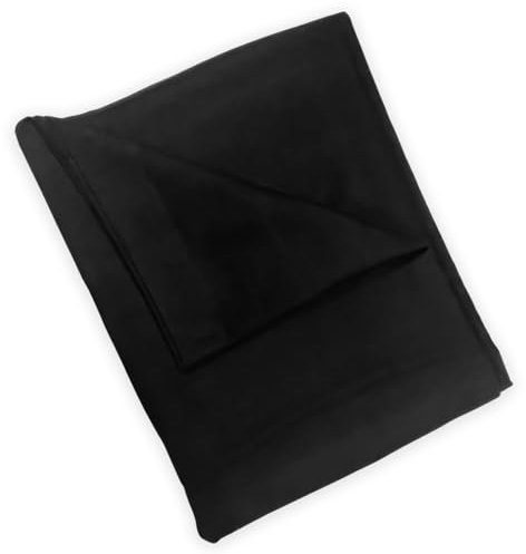 Bühnen Molton Stoff B1 schwer entflammbar 300g/m² Meterware in 3m Breite zweiseitig gerauht schwarz