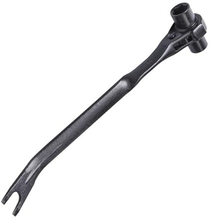 Ylnailky Llave combinada de trinquete,Llave de trinquete de liberación rápida | Levantador de tachuelas de servicio pesado - Perforadora de agujeros, llave y martillo, herramienta de palanca de clavos