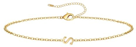 RMMD Armband Damen Gold Silber - 18K Gold/Weißgold Vergoldete Initialen Armband mit Buchstaben Armbänder Personalisiert Geschenke Modeschmuck für Frauen Teenager Mädchen