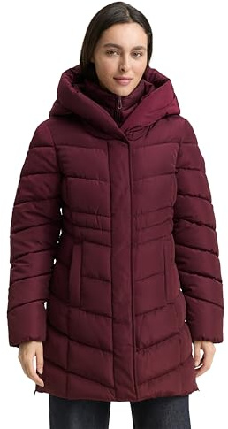 TOM TAILOR Damen Puffer-Mantel im 2-in-1-Look