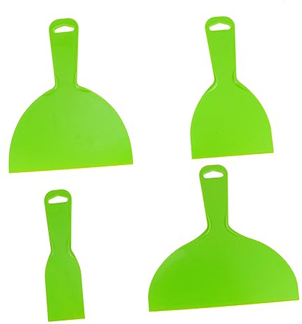 SEWOART 4st Fönster Tapetborttagare Flexibla Plastskrapor För Rengöring Golv Och Väggar Hållbara Och Verktyg För Tapet Bilfärg Och Fönsterfog