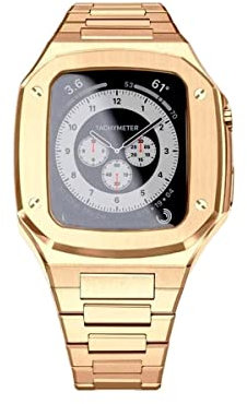 NTALJC 44mm 45mm Uhrenkoffer Ersatzband Uhrenband, Luxusband für Uhrenriemenkoffer für die IWatch -Serie 8 7 6 5 4 Se