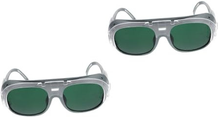 Housoutil 2St Löten Haarentfernungsbrille Schneebrille Herren einstellbar gesc arbeitsbrille vrbrillen spiegelfolie Augenschutzbrillen zum Schweißen Schweißschutzausrüstung Abs