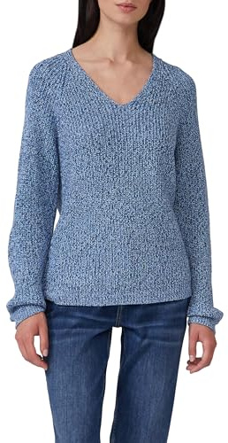 s.Oliver Damen Pullover mit V-Ausschnitt 2172629 Blue 42