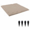 Lot de 15 pierres de marche d'extérieur sur piquet dans le sol - Grandes pierres de marche pour trottoirs de jardin, pierres de marche en résine utilisées comme pierres de marche et jardinage en