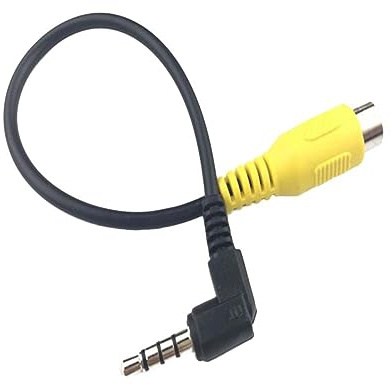 STOBAZA Cavo Convertitore 2,5mm Stereo a Rca Femmina per GPS | Nero, PVC e Rame, Leggero e Salvaspazio, Installazione Facile, per Car Dvr e Monitor da 9 Pollici