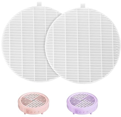 2 filtri di ricambio per aspirapolvere unghie, filtro riutilizzabile, facile da pulire, filtro di ricambio rotondo per l'aspirazione della polvere (bianco)