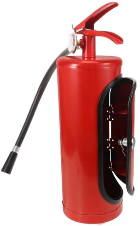 HOUDERCO Weinaufbewahrungsbox Feuerlöscherform Eisen Kunststoff Bar Tauglich Großes Fassungsvermögen Geschenk Für Feuerwehrmänner