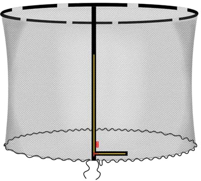 Baunsal® Trampolin Sicherheitsnetz Ø 244 250 300 305 366 370 427 430 (AL-Well) Ersatznetz Tampolin Netz für Trampolin Outdoor