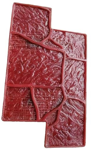 Estera De Estructura De Hormigón,Molde De Silicona Con Diseñotextura De Pared De Ladrillo,Sello De Cemento Para Hormigón,moldes De Hormigón Jardín,60 * 35CM(C)