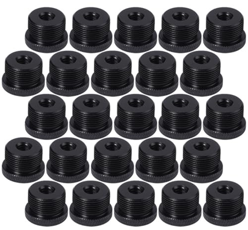 Healeved 30 Stück Mikrofonständeradapter 3/8 Zoll Innengewinde 5/8 Zoll Außengewinde Kunststoff Adapter für Mikrofonhalterung und Zubehör Kompatibel mit Verschiedenen Mikrofonstativen
