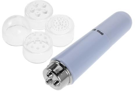FIXOSHEE Dispositivo di Sollevamento Occhi Elettrico Rullo Plastica, Strumento Massaggiante per Contorno Occhi e Crema Viso, Riduttore Borse Oculari Portatile per Casa e Ufficio