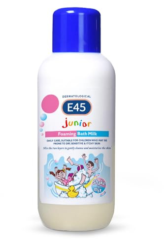 E45 Dermatological Junior - Leche de baño espumoso, 500 ml