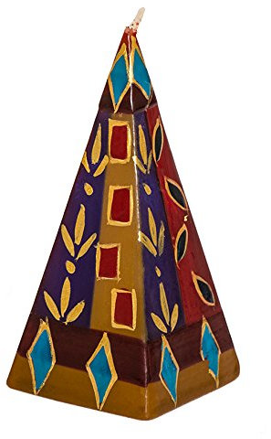Kapula piramide candela New design minerale africano 5 x 11 cm