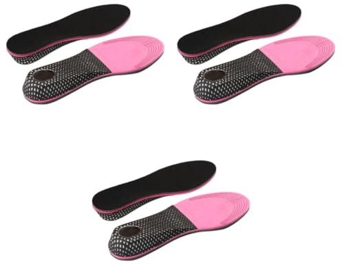 GLEAVI 3 Stück Pair Your Step Herren-einlegesohlen Eva-material 3 Cm Schweißabsorbierend Stoßdämpfend Schwarz/größe Passt