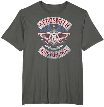 Aerosmith Oficial Boston Rock Band Música Fan Merch Camiseta