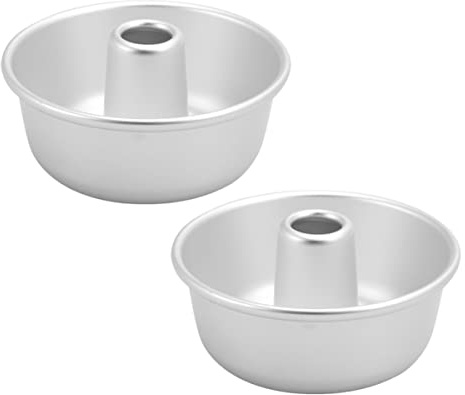 GLEAVI Stampo per Ciambelle in Alluminio Antiadherente Set da 2 Pezzi Design Crimpato per Torte e Dessert Utensili
