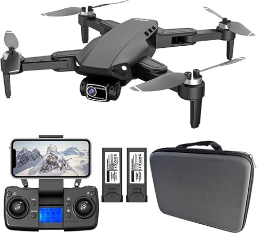 GPS Drohne mit 4K Kamera, 2 Akkus, 50 Min Flugzeit, 1200m Reichweite, Brushless Motor, Follow Me, Return to Home, FPV Quadrocopter für Anfänger & Profis, faltbar & leicht