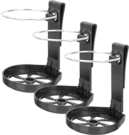 YOSADIER 3pezzi Portabicchieri Per Acciaio Inox e Plastica Contenitore Portaoggetti Per Bracciolo Auto Portabottiglie Per Veicoli Clip Per Portiera e Installazione Sulla Presa d Aria